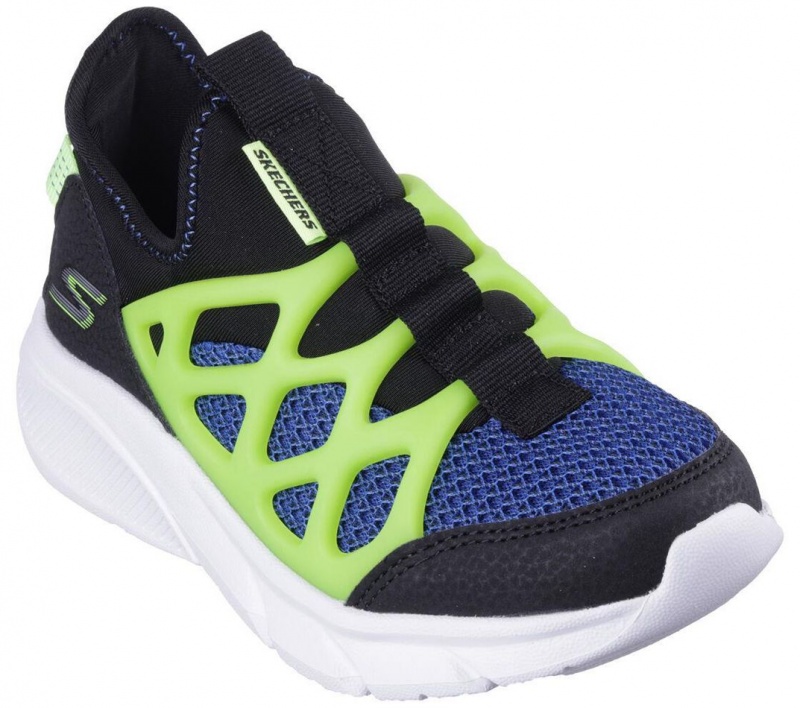 Black Skechers Skech Faster Boys' Sneakers | YRLE-72803