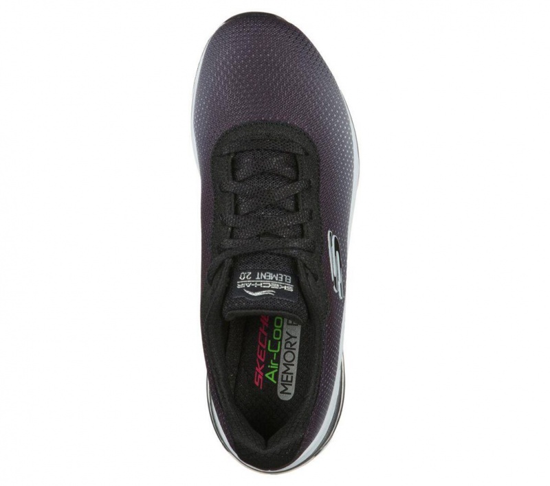 Black Skechers Skech-air Element 2.0 Women's Sneakers | FJCY-81425