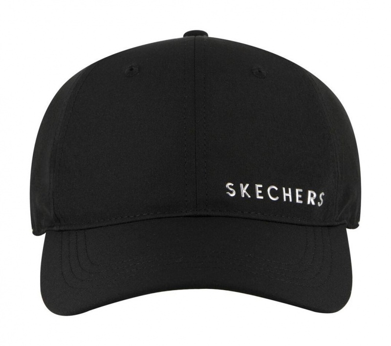 Black Skechers Skech-shine Foil Baseball Women's Hats | WRBU-53184