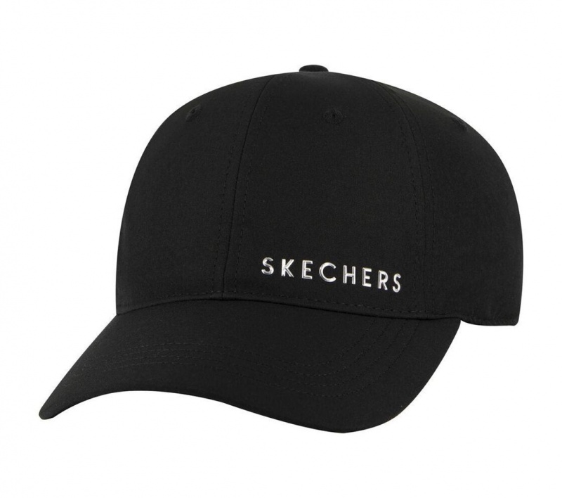 Black Skechers Skech-shine Foil Baseball Women\'s Hats | WRBU-53184