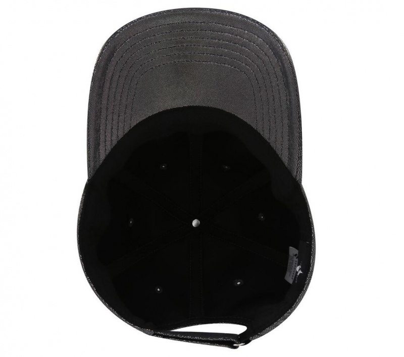 Black Skechers Skech-shine Sculpt Baseball Women's Hats | RQOV-54782