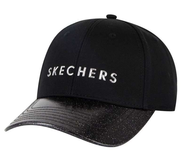 Black Skechers Skech-shine Sparkle Women\'s Hats | QZOK-28107