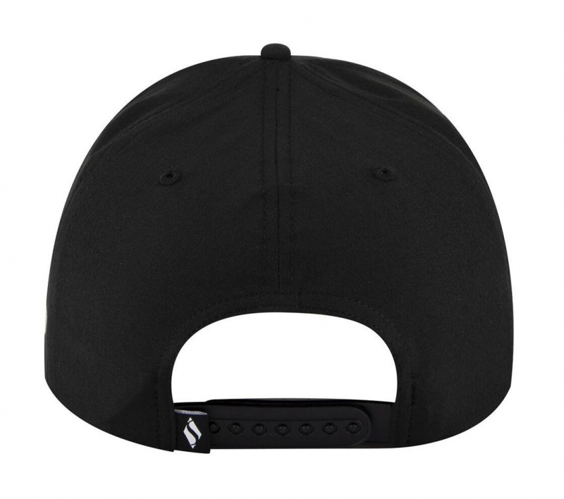 Black Skechers Skechweave Diamond Snapback Men's Hats | DLHR-24530