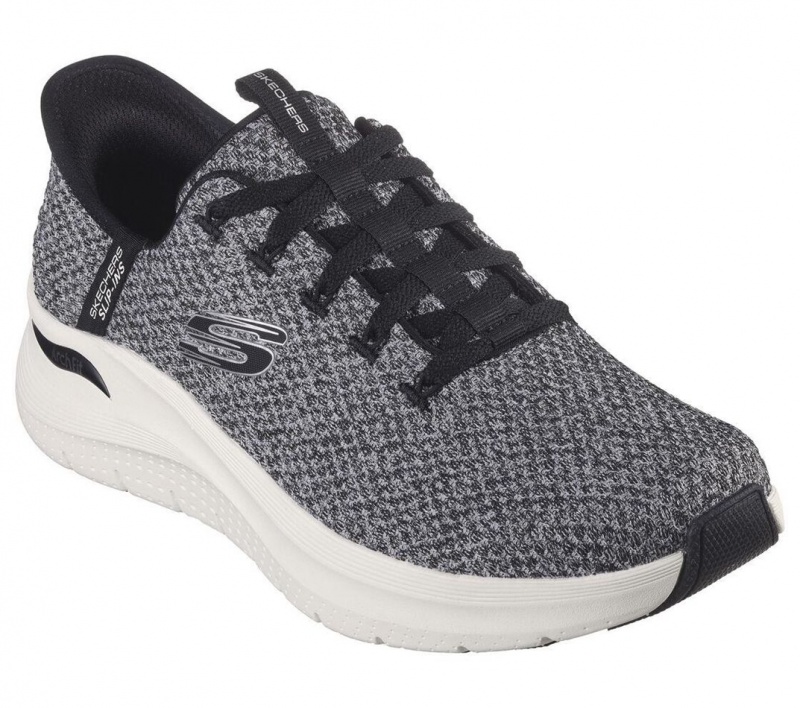 Black Skechers Slip-ins: Arch Fit 2.0 - Look Ahead Men's Sneakers | SKFT-16372