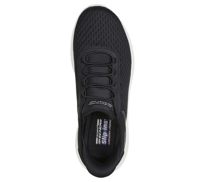 Black Skechers Slip-ins: Bobs Sport Squad Chaos Women's Sneakers | KWLE-14935