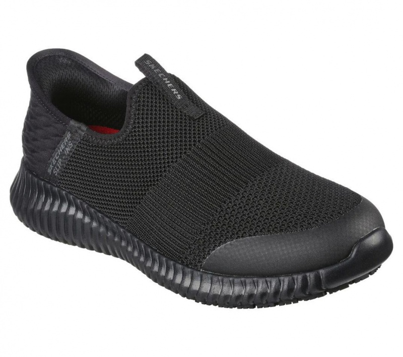 Black Skechers Slip-ins: Cessnock - Gwynedd Women's Work Shoes | CIYE-56041