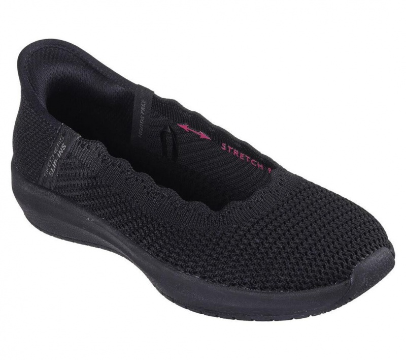 Black Skechers Slip-ins: Cleo Swift Women's Flats | EJOR-58319