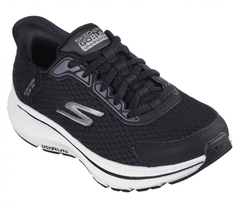 Black Skechers Slip-ins: Go Run Consistent 2.0 - Endure Women's Sneakers | CJBZ-31780