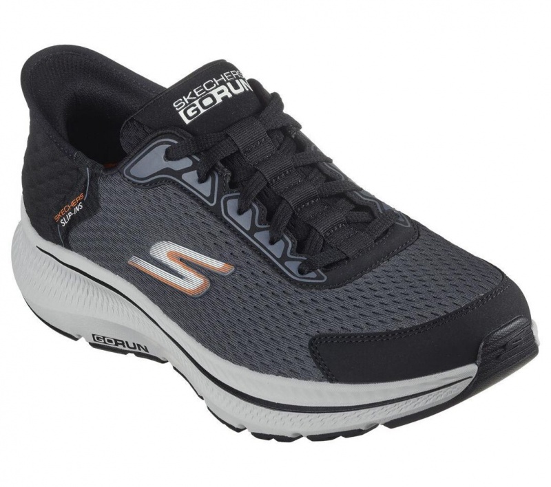 Black Skechers Slip-ins: Go Run Consistent - Empowered Men's Sneakers | LMUR-83205