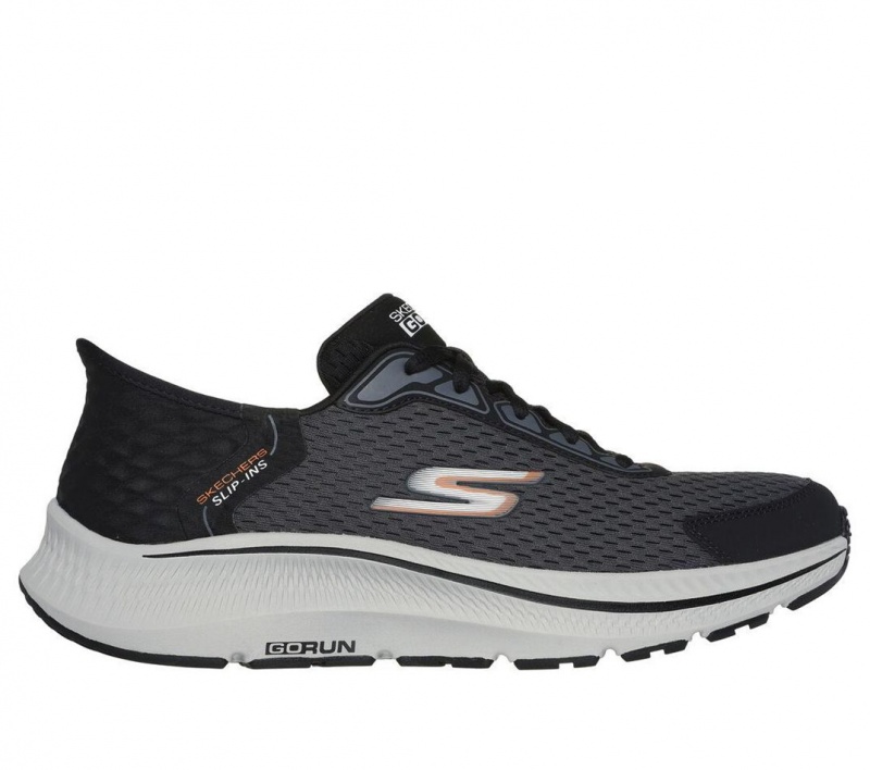 Black Skechers Slip-ins: Go Run Consistent - Empowered Men\'s Sneakers | LMUR-83205