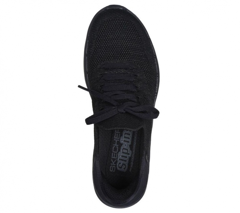 Black Skechers Slip-ins: Go Walk 6 - Lovely Day Women's Sneakers | KGYT-47839