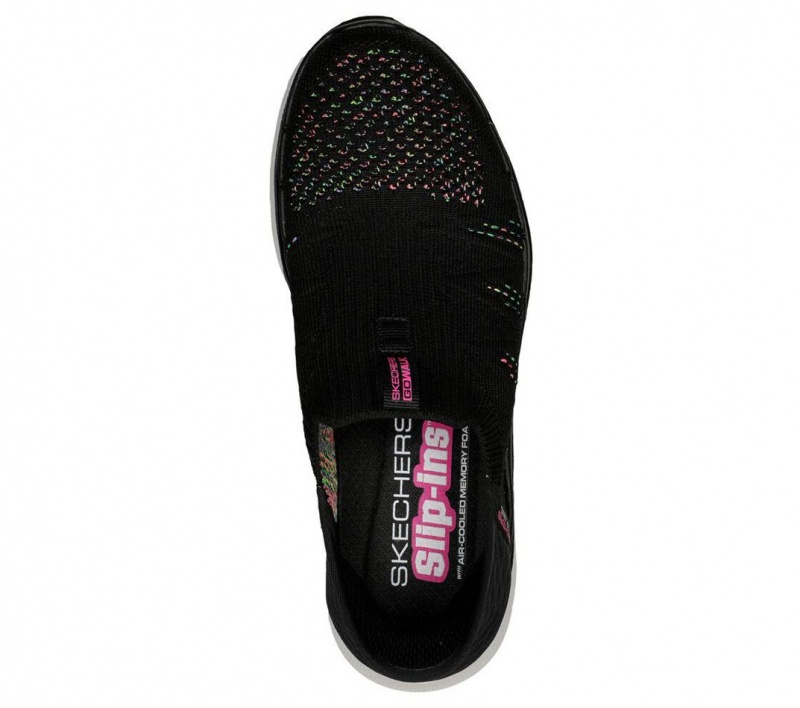 Black Skechers Slip-ins: Go Walk 6 - Valentina Women's Sneakers | TSGY-57093