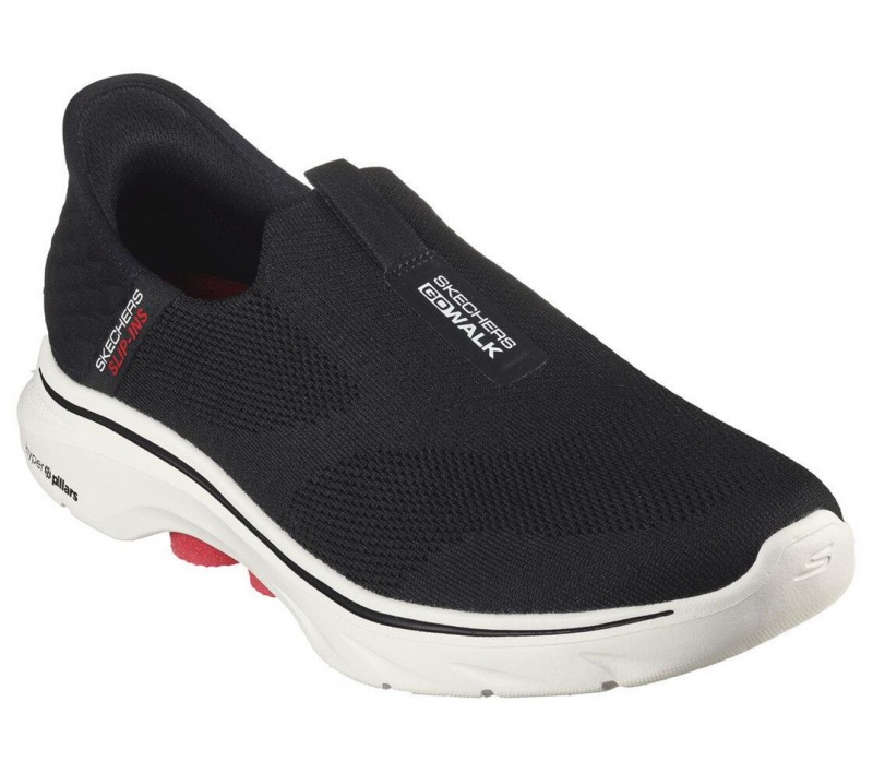 Black Skechers Slip-ins: Go Walk 7 - Easy On 2 Men's Sneakers | BFVP-63481