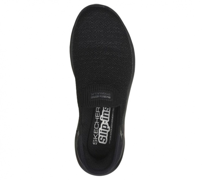 Black Skechers Slip-ins: Go Walk 7 - Springtime Women's Sneakers | BIZA-21984