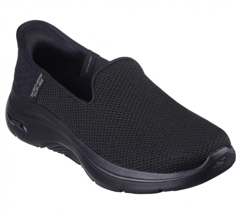 Black Skechers Slip-ins: Go Walk Arch Fit 2.0 - Delara Women's Sneakers | POSX-62734