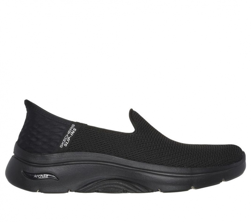 Black Skechers Slip-ins: Go Walk Arch Fit 2.0 - Delara Women\'s Sneakers | POSX-62734