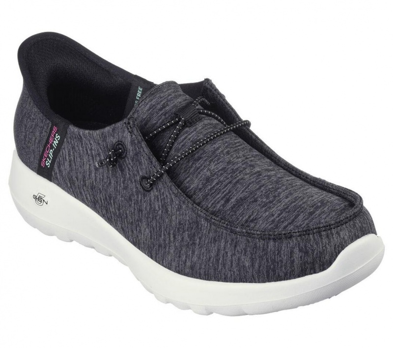 Black Skechers Slip-ins: Go Walk Joy - Ibis Women's Boat Shoes | WIMK-09615