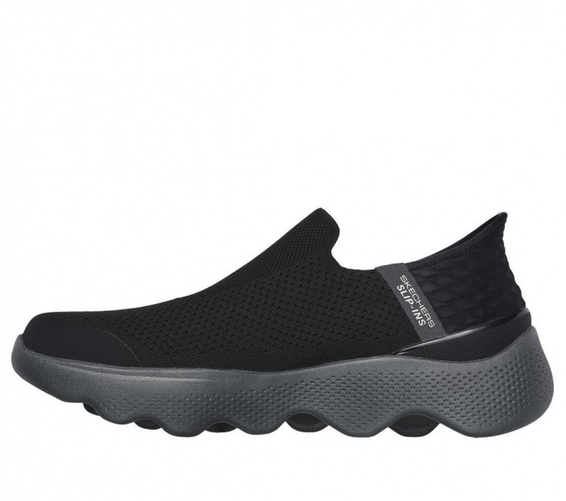 Black Skechers Slip-ins: Go Walk Massage Fit - Current Men's Sneakers | BTXO-27016