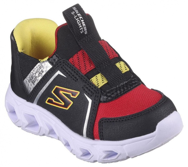 Black Skechers Slip-ins: Hypno-flash 2.0 - Vexlux Boys' Sneakers | ERDM-52897