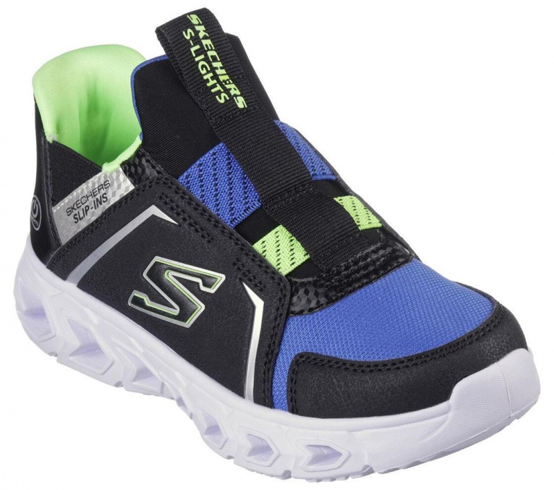 Black Skechers Slip-ins: Hypno-flash 2.0 - Vexlux Boys' Sneakers | EYUB-95643