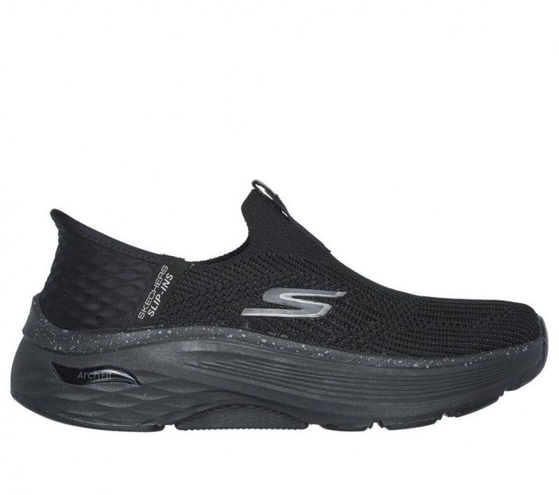 Black Skechers Slip-ins Max Cushioning Af - Fluidity Women\'s Sneakers | AJDE-68509