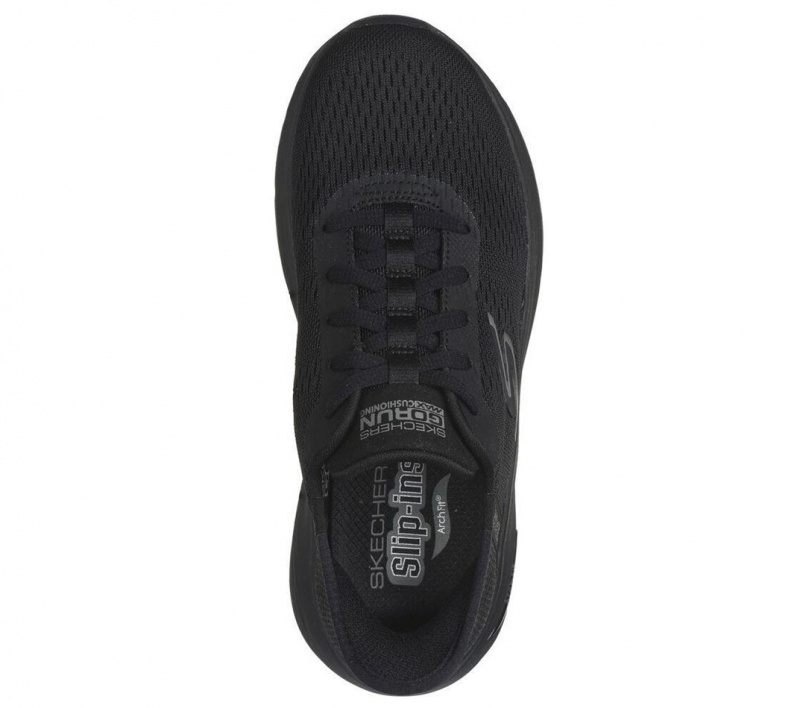 Black Skechers Slip-ins Max Cushioning Af - Paramount Women's Sneakers | OXWF-48253