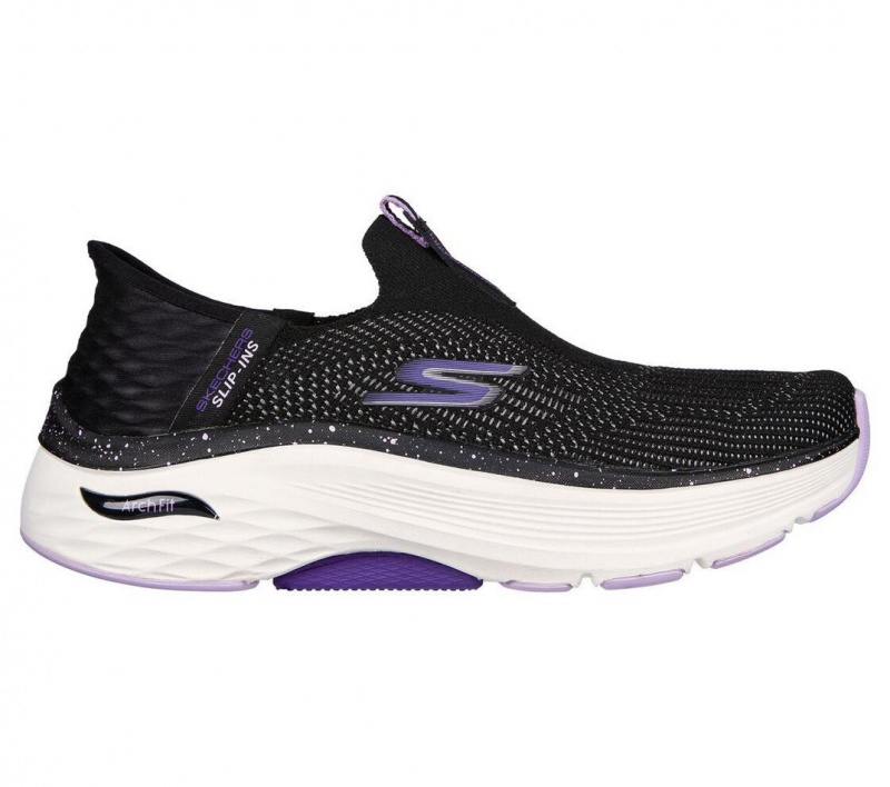 Black Skechers Slip-ins Max Cushioning Af - Fluidity Women's Sneakers | WSTD-20937