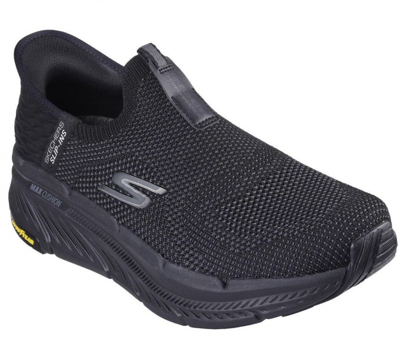 Black Skechers Slip-ins: Max Cushioning Premier 2.0 Men's Sneakers | LOEJ-90846