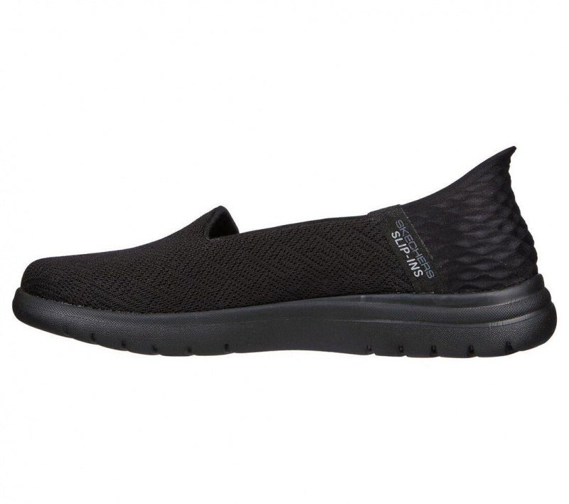 Black Skechers Slip-ins: On The Go Flex - Astonish Women's Flats | YUPC-65813