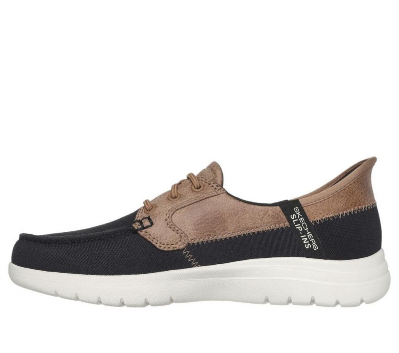 Black Skechers Slip-ins: On The Go Flex - Palmilla Women's Boat Shoes | CTGM-46839