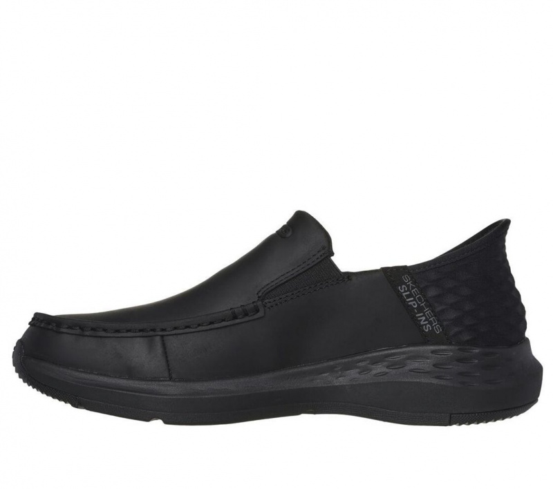 Black Skechers Slip-ins Relaxed Fit: Parson - Oswin Men's Dress Shoes | UROV-76285