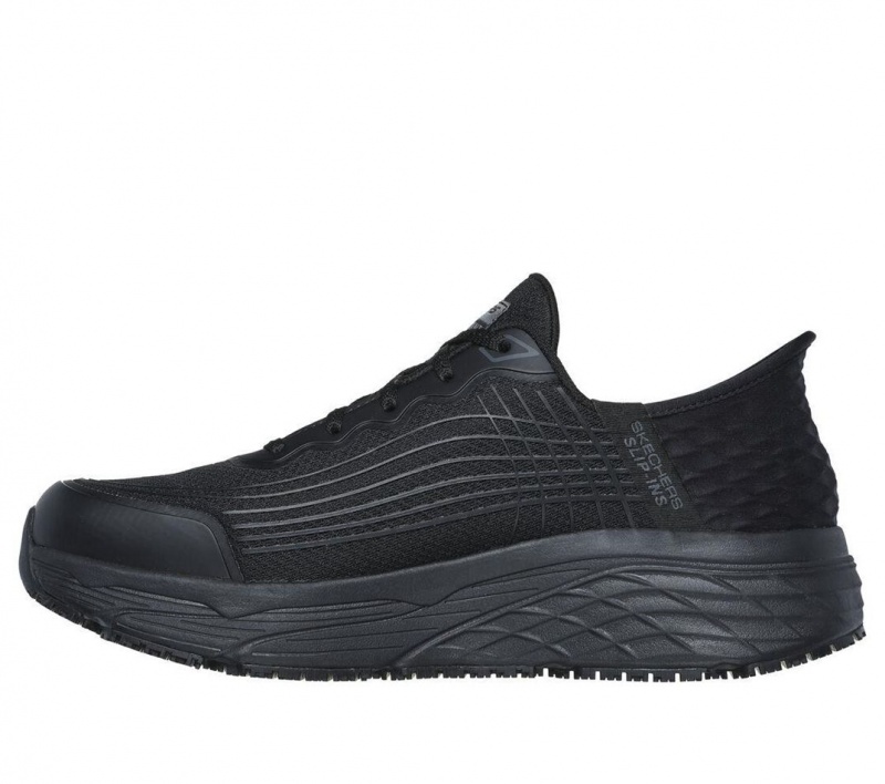 Black Skechers Slip-ins Rf Max Cushioning Elite Men's Work Shoes | YBFW-93051