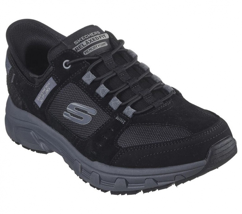 Black Skechers Slip-ins Rf: Oak Canyon Men's Sneakers | WYLZ-10593