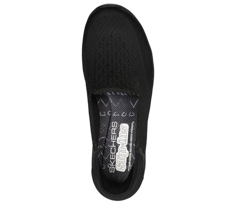 Black Skechers Slip-ins Rf: Reggae Fest 2.0 - Guiding Women's Flats | ZUKC-36784