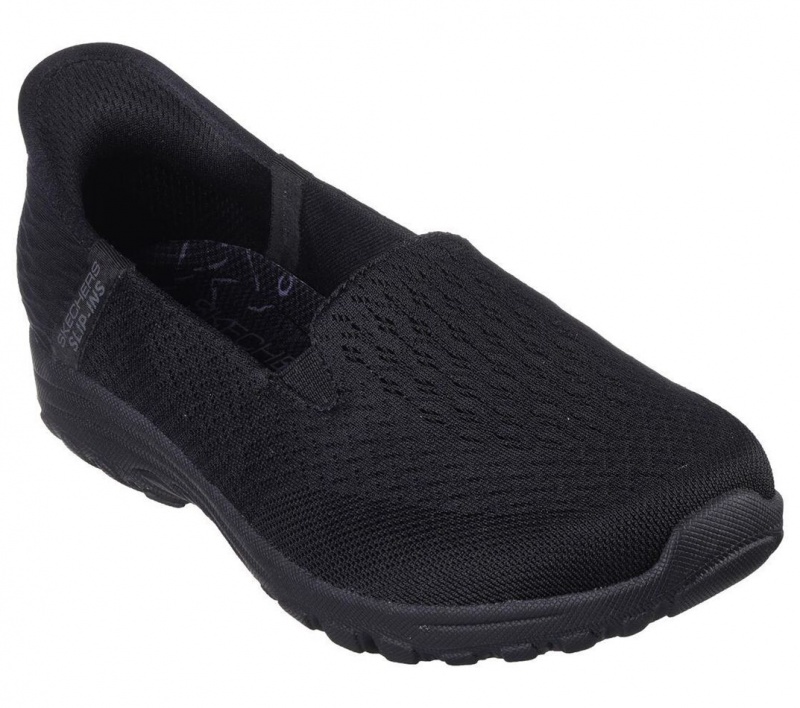 Black Skechers Slip-ins Rf: Reggae Fest 2.0 - Guiding Women's Flats | ZUKC-36784