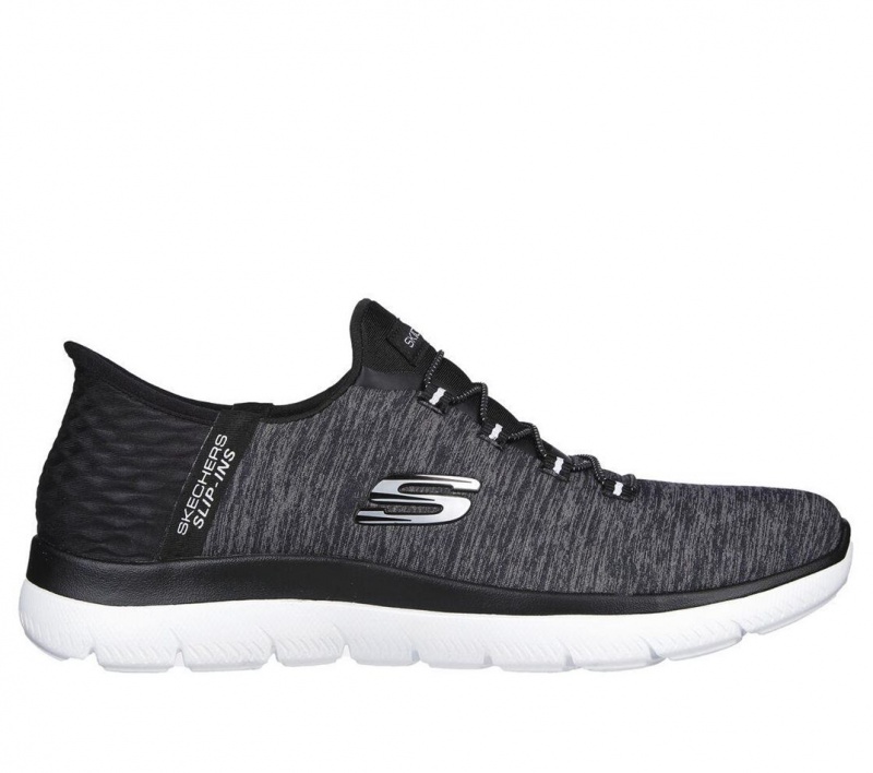 Black Skechers Slip-ins: Summits - Dazzling Haze Women\'s Sneakers | EJGL-06483