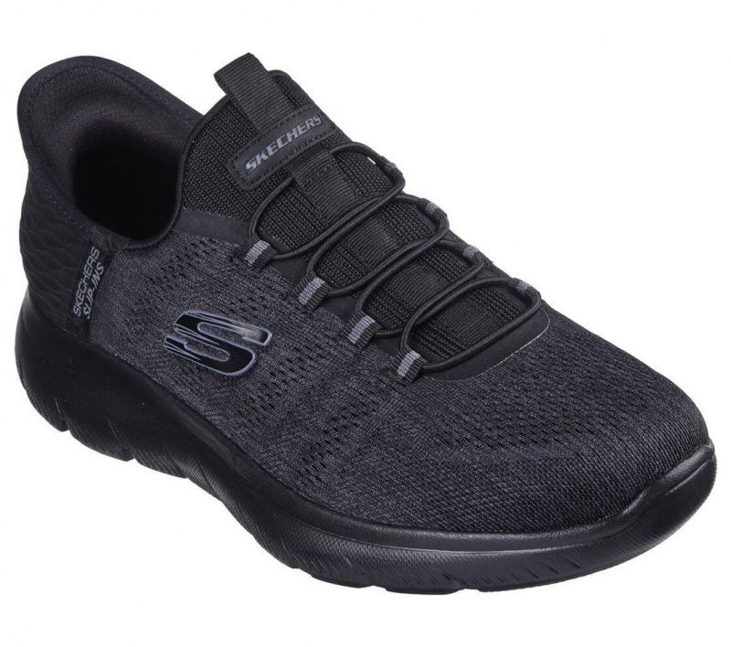 Black Skechers Slip-ins: Summits - Key Pace Men's Sneakers | IGXM-65790