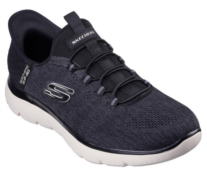 Black Skechers Slip-ins: Summits - Key Pace Men's Sneakers | JKCR-24573