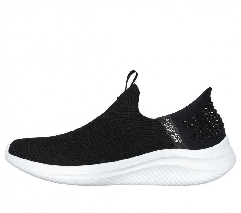 Black Skechers Slip-ins: Ultra Flex 3.0 Women's Sneakers | IBMY-52637