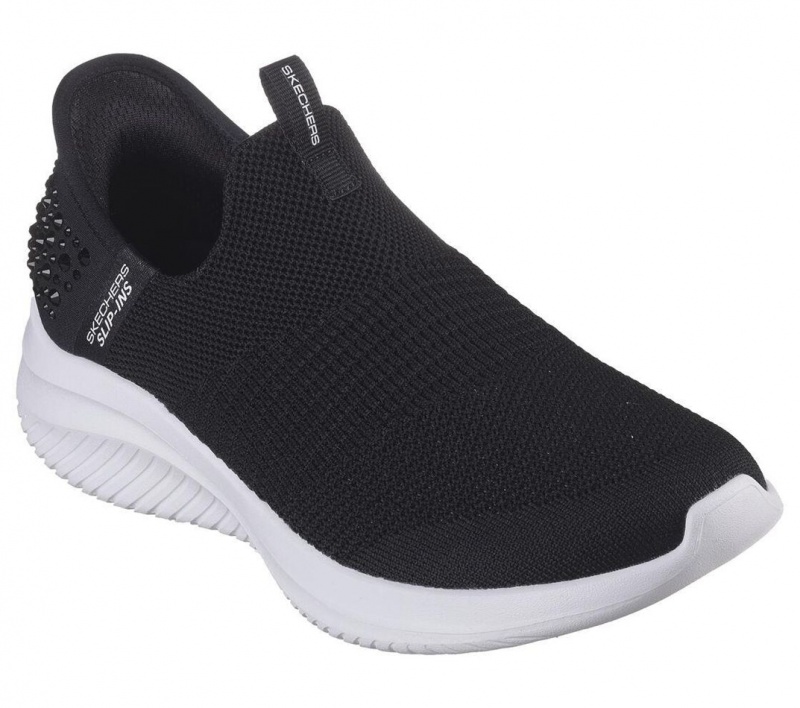 Black Skechers Slip-ins: Ultra Flex 3.0 Women's Sneakers | IBMY-52637