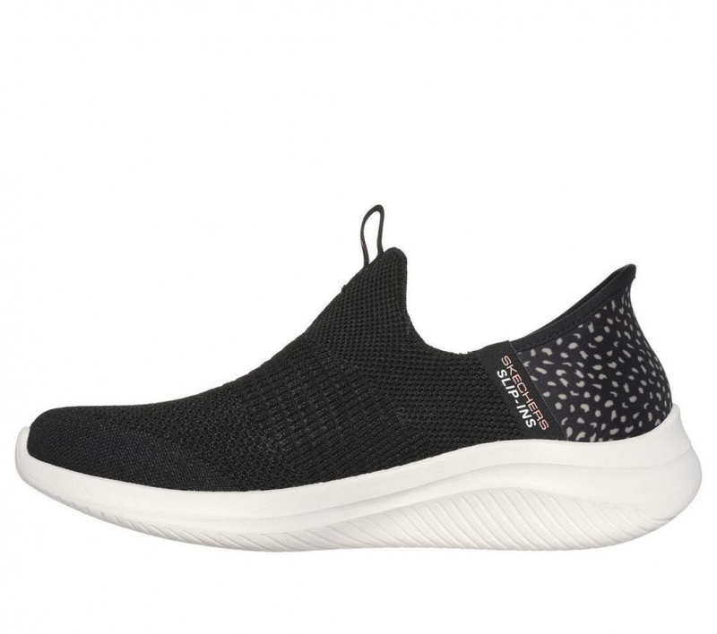 Black Skechers Slip-ins: Ultra Flex 3.0 - New Energy Women's Sneakers | QRLF-45293