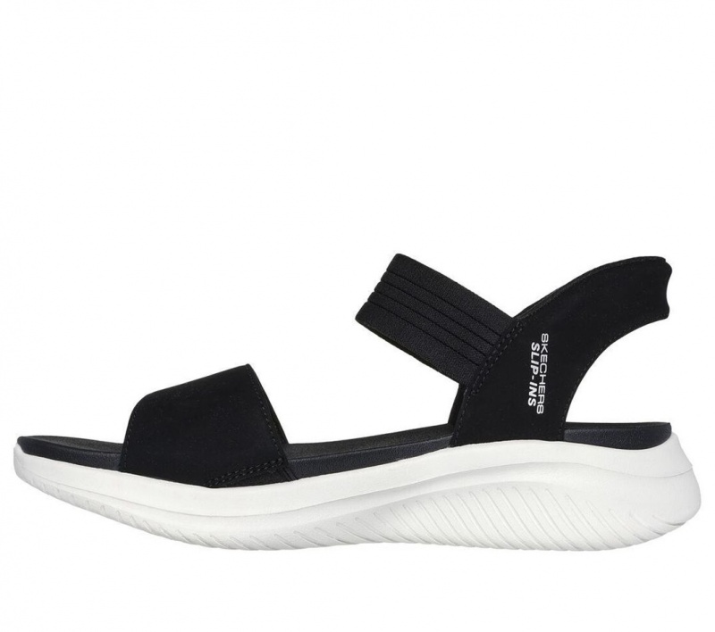 Black Skechers Slip-ins: Ultra Flex 3.0 - Summerville Women's Sandals | SYKU-05698