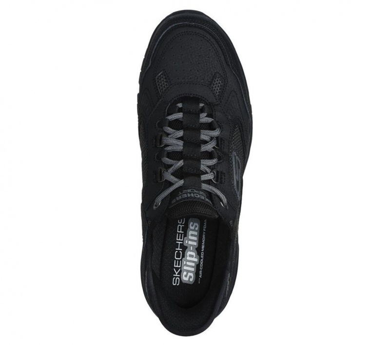 Black Skechers Slip-ins: Vigor 3.0 - Drafting Men's Sneakers | GBNE-37418