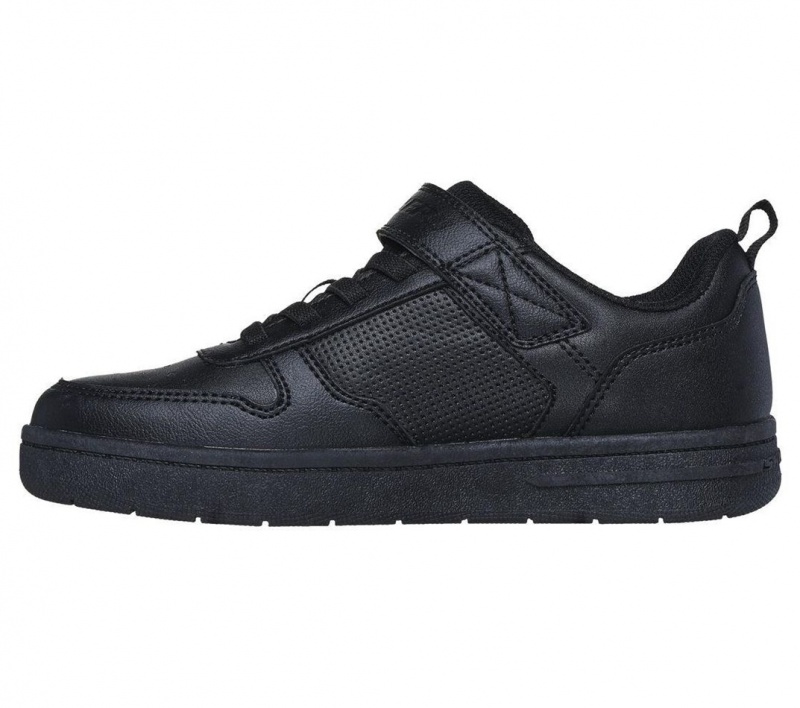 Black Skechers Smooth Street Boys' Sneakers | MVDH-07628