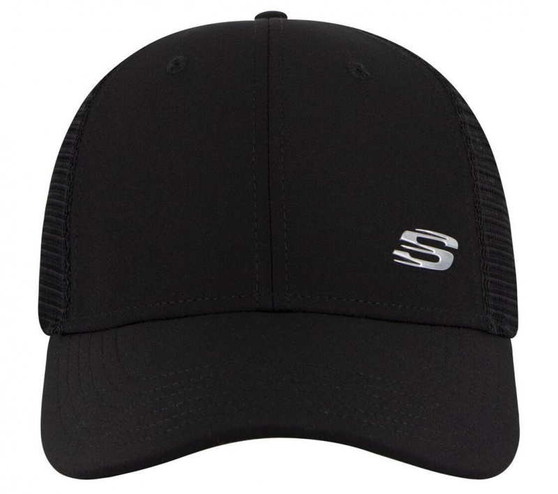 Black Skechers Sport S Metal Women's Hats | CRUN-41873