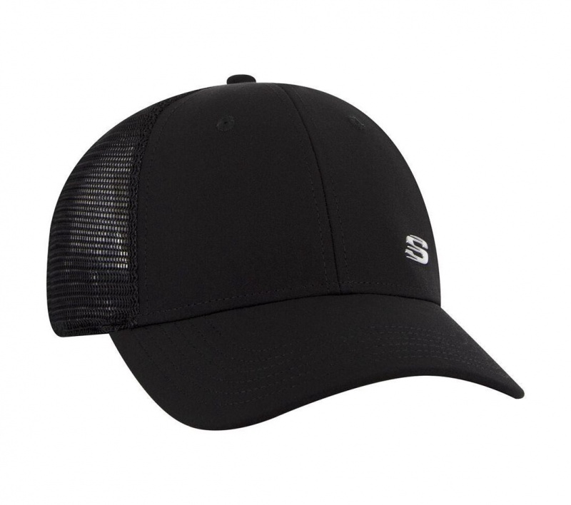 Black Skechers Sport S Metal Women's Hats | CRUN-41873