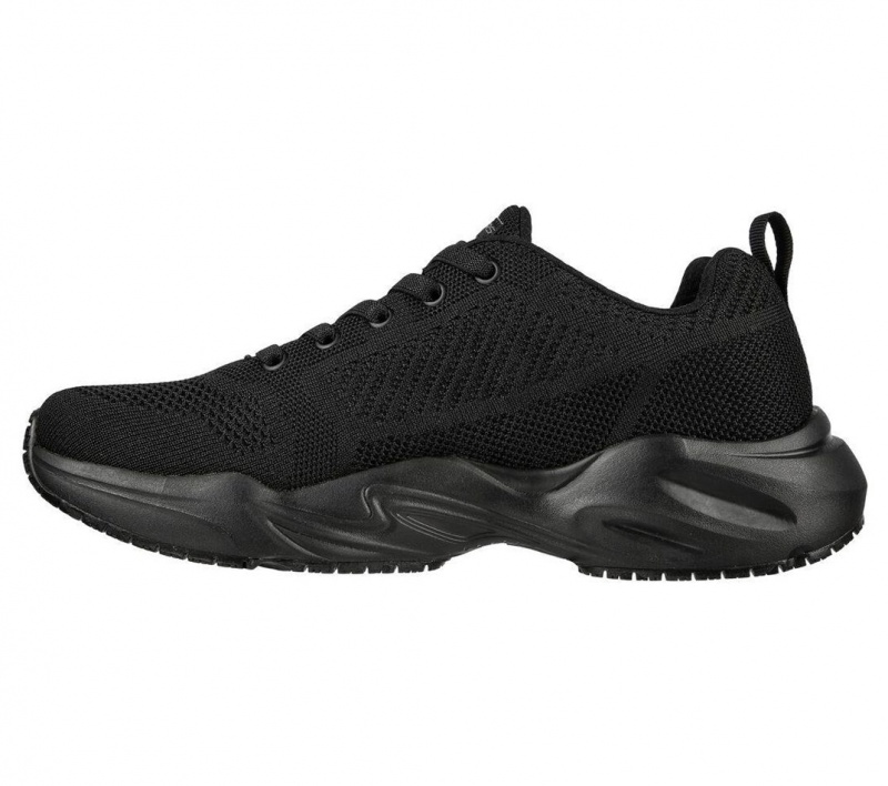 Black Skechers Stamina Airy Sr Men's Work Shoes | WMHJ-02374