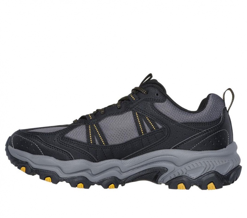 Black Skechers Stamina At - Upper Stitch Men's Sneakers | URNX-62340