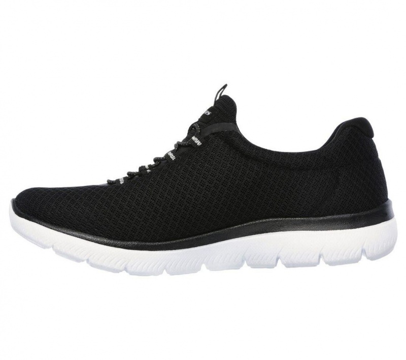 Black Skechers Summits Women's Sneakers | PXOS-86570