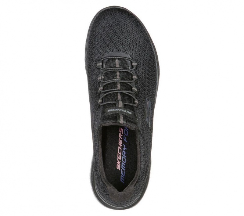 Black Skechers Summits Women's Sneakers | CBID-03248